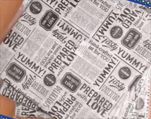 KERTAS NASI LAMINASI / PAPER WRAP ANTI LENGKET MOTIF 20X20 CM 100 PCS Koran