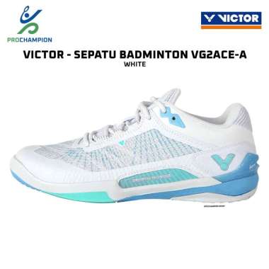 New ! Sepatu Badminton Victor Shoes VG2ACE Victor VG 2 ACE White 45