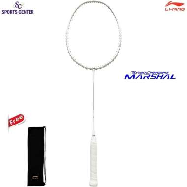 New Raket Badminton Lining Turbo Charging Marshal Pearl White AYPU079 3UG5