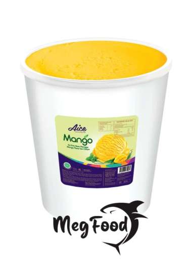 AICE Mango Bucket 8 Liter Mangga Ice Cream Es Krim Ember