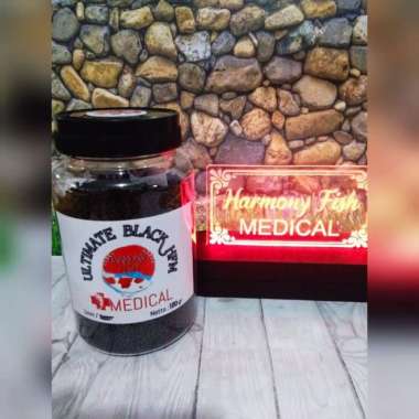ULTIMATE BLACK HFM 1MM 100GR Pelet Vitamin Pigmen Hitam Ikan Koi Koki