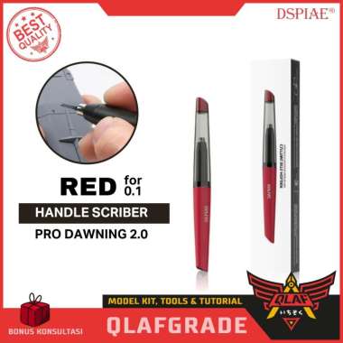 Handle Scriber PRO Dawning 2.0 Red PT-TH - WING Cutting Bits Holder Dspiae pen pegangan panel line