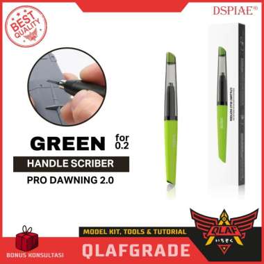 Handle Scriber PRO Dawning 2.0 Green PT-TH - WING Cutting Bits Holder Dspiae pen pegangan panel line