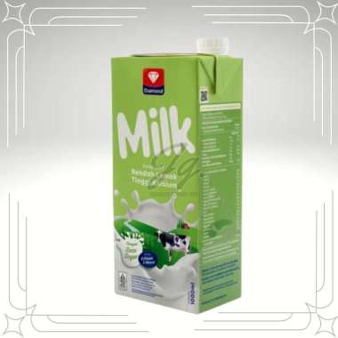 Susu UHT Diamond Low Fat 1 Karton Isi 12 pcs @ 1 Liter