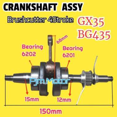 Gx35 Crankshaft kruk as kro as mesin potong rumput 4 tak honda BG 435