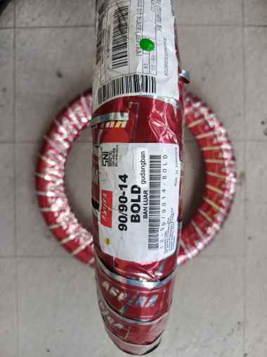 ( RING 14 ) BOLD 90 / 90 - 14 ASPIRA MAXIO TUBETYPE NON-TUBELESS ORIGINAL ASTRA OTOPARTS Ban Matic