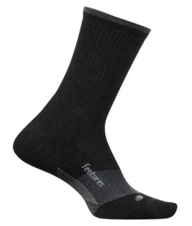 FEETURES - Elite Trail Mini Crew Max Cushion Ascent - Charcoal | Kaos Kaki Lari M