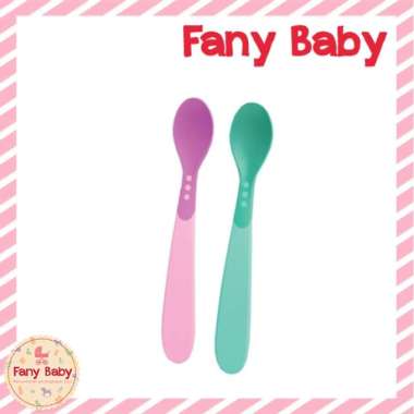 BABY SAFE HEAT INDICATOR SPOONS 4M+ [ BS347 ] PINK GREEN