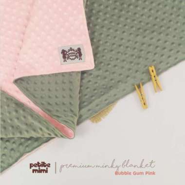 PETITE MIMI PREMIUM MINKY BLANKET BUBBLE GUM PINK