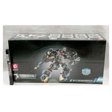 MAINAN EDUKASI ANAK MENYUSUN BRICKS BLOCK SEMBO MECHA OF STEEL POLICE SET 8IN1 CODE 2660