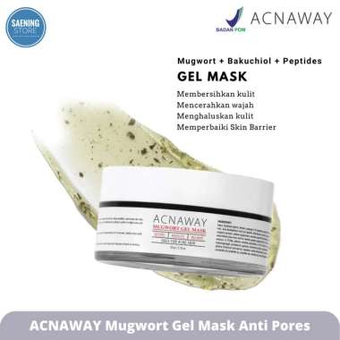 ACNAWAY Mugwort Gel Mask Anti Pores Masker Gel Masker Mugwort Wash off mask [BPOM]