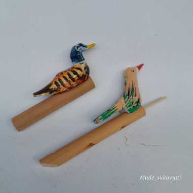 Peluit Bambu burung bebek Mainan anak Burung