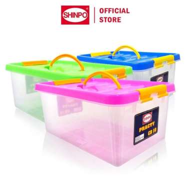 Shinpo Container Box Kotak Penyimpanan - PRACTY CB 10 Biru
