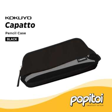 Kokuyo Capatto Mesh Pencil Case Kotak Pensil BLACK
