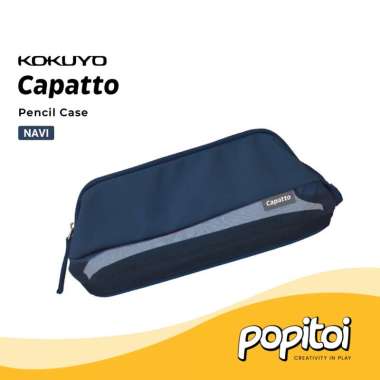 Kokuyo Capatto Mesh Pencil Case Kotak Pensil NAVY