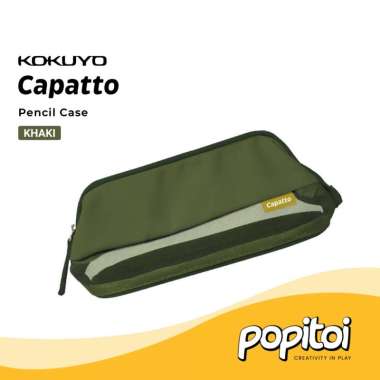 Kokuyo Capatto Mesh Pencil Case Kotak Pensil KHAKI