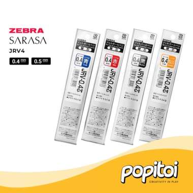 Zebra JRV Refill for Sarasa R Gel Pen 0.4 0.5 mm Refil Isi Ulang Tinta Pulpen 0.5 mm RED