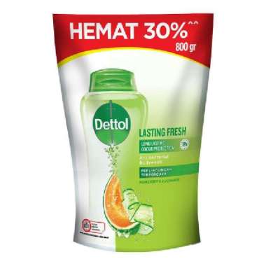 Dettol Sabun Mandi Cair Lasting Fresh Anti Bakteri Refill 720 g