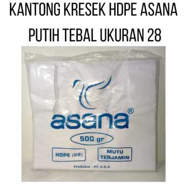 TERMURAH - Kantong Plastik Kresek HDPE Putih Susu Tebal ASANA ASANA 35