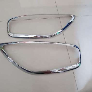 garnish lampu depan chrome otoproject kia picanto