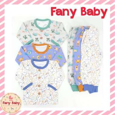 Little Queen Setelan Lengan Panjang Kancing Depan Celana Panjang Boy M