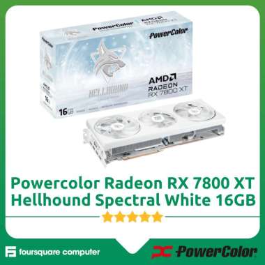 VGA Powercolor Radeon RX 7800 XT Hellhound Spectral White 16GB GDDR6