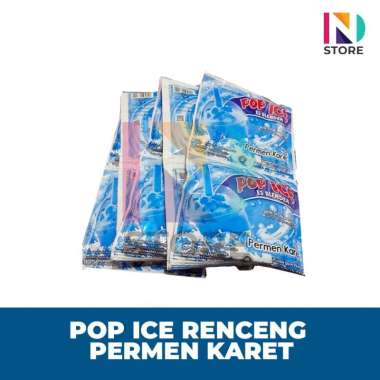 POP ICE RENCENG/RENTENG ISI 10 SACHET PERMEN KARET RENCENG