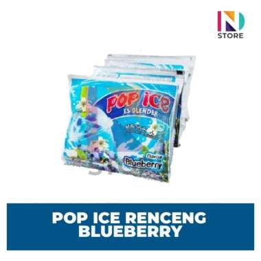 POP ICE RENCENG/RENTENG ISI 10 SACHET BLUEBERRY RENCENG