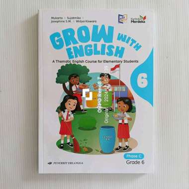Grow With English Kelas 6 SD Kurikulum Merdeka Erlangga Original