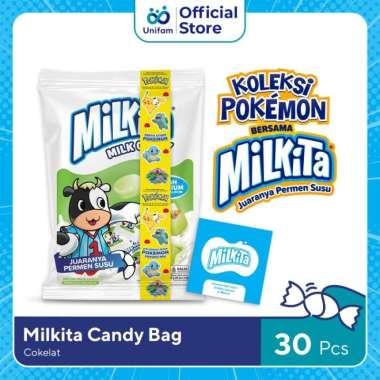 Milkita Permen Susu Melon Edisi Pokémon Premium Bag - Milk Candy 1 Bag (Isi 30Pcs) 30 Pcs