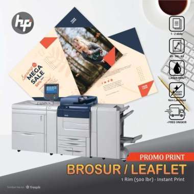 PROMO PRINT BROSUR | SATU SISI / 500 lbr A4 - Art Paper