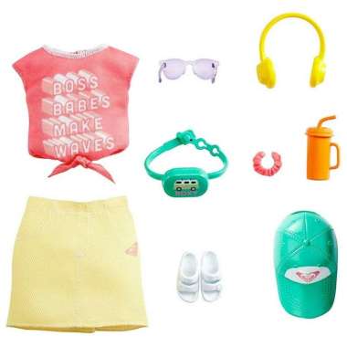 READY STOCK Barbie Fashion Pack - Baju Boneka Barbie ORIGINAL Roxy Top & Yell