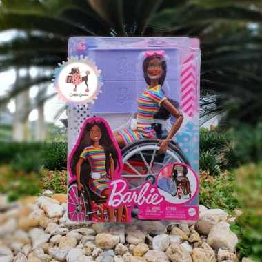 Barbie Wheelchair Doll and Accessory - Black Hair