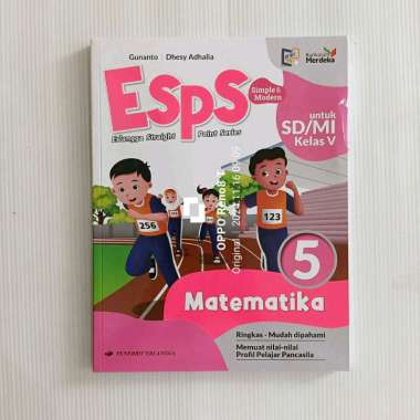 Esps Matematika kelas 5 SD/MI kurikulum merdeka Erlangga Original