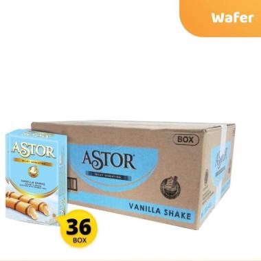 1 Karton Wafer Astor Vanilla Shake @40 Gram