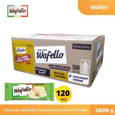 1 Karton Wafello Coconut Creme 15 Gram