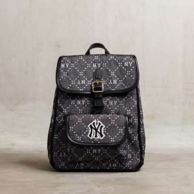 Tas MLB NY MONOGRAM GREY BLACK FLAP BACKPACK 100% ORIGINAL