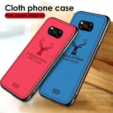Case Deer Luxury Leather For Xiaomi Poco X3 NFC Case Soft Case Poco X3 Abu