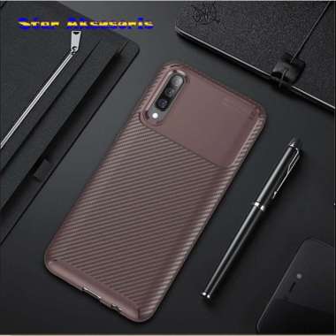 Original Case Shockproof Case Samsung Galaxy A70 A70S A70 Cokelat