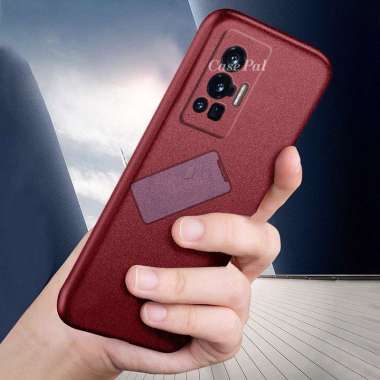 Premium Case Slim Matte Sandstone Case Vivo X70 Pro Soft Case X70 Pro Merah