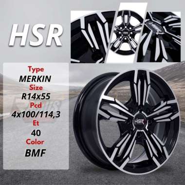Velg mobil agya karimun airEV sigra avanza dll ring 14 pcd 4x100 & 4x114,3 hsr merkin
