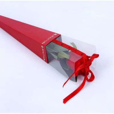 [TANPA BUNGA] Single Rose Box Wrapping / Single Rose Box / Box Bunga Satuan Red