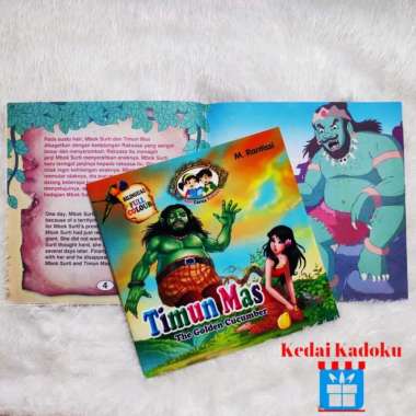 Buku Cerita Rakyat Nusantara Timun Mas Bergambar Billingual