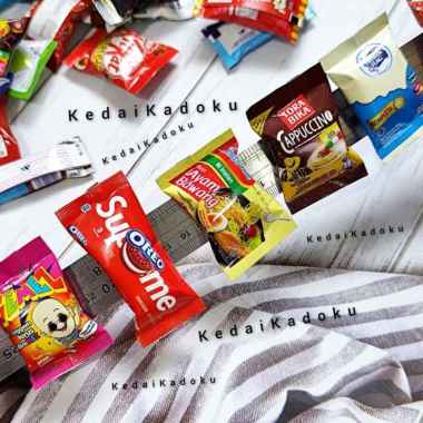 Magnet Kulkas Miniatur Makanan Minuman Snack Bahan Aluminium Foil