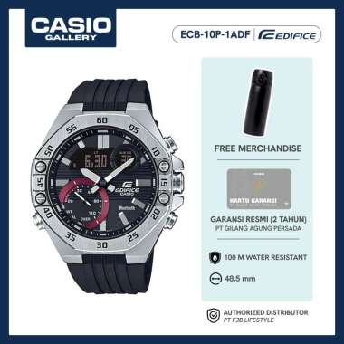 Casio Jam Tangan Original Pria Edifice ECB-10P-1ADF Analog Digital