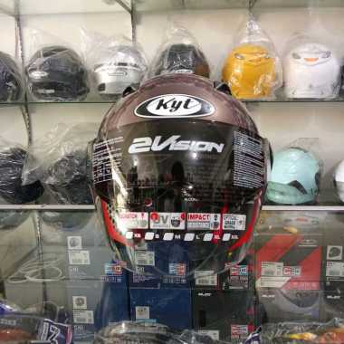 HELM KYT 2 VISION SOLID DARK MAROON ORIGINAL L
