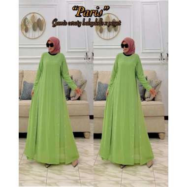 GAMIS CERUTY PAYET BELAH PREMIUM TERMEWAH BAJU GAMIS SERUTI CANTIK GAMIS LEBARAN WANITA TERBARU Ld11