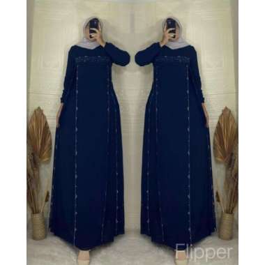 GAMIS CERUTY PAYET BELAH PREMIUM TERMEWAH BAJU GAMIS SERUTI CANTIK GAMIS LEBARAN WANITA TERBARU Ld11