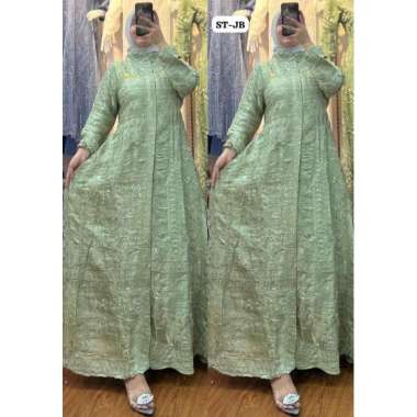 GAMIS SANTORINI BORDIR GAMIS BORDIR CANTIK DAN MEWAH GAMIS KEKINIAN KONDANGAN PESTA GAMIS VIRAL TERB