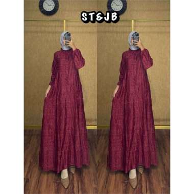 GAMIS SANTORINI BORDIR GAMIS BORDIR CANTIK DAN MEWAH GAMIS KEKINIAN KONDANGAN PESTA GAMIS VIRAL TERB